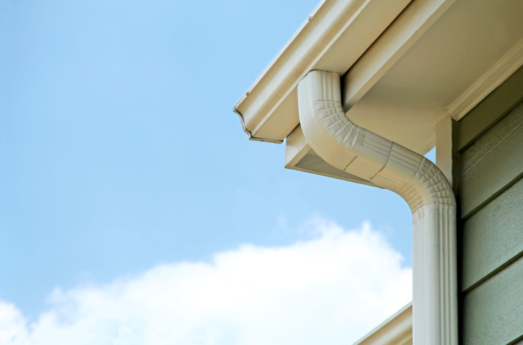 Protect your roof with gutter down spouts