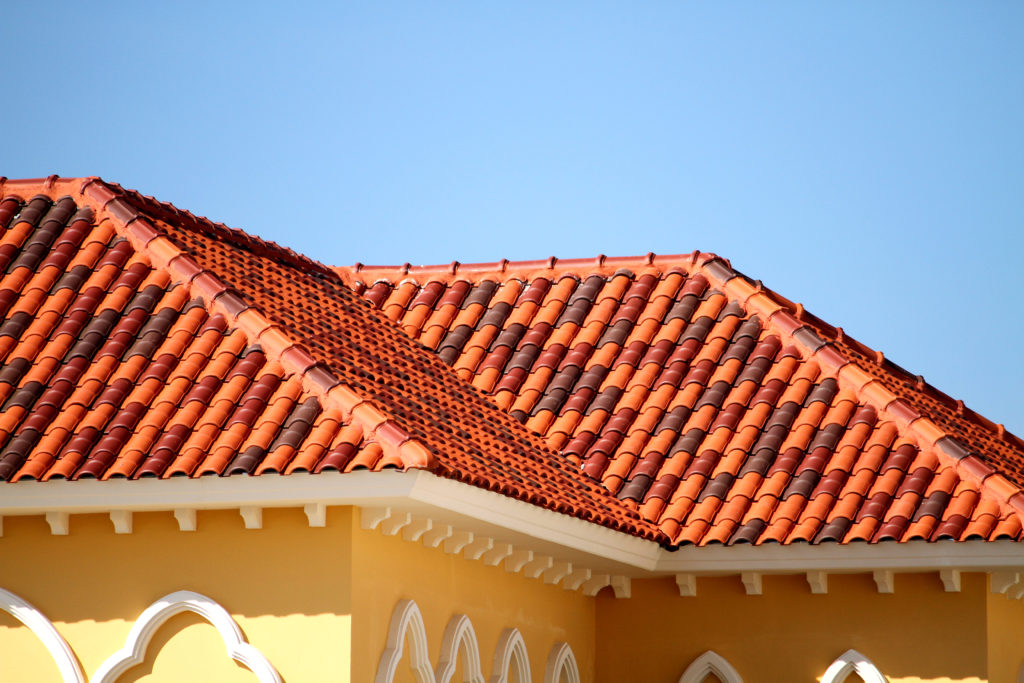 red tile roof shingles