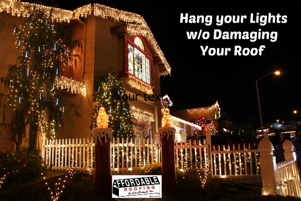 Be safe when hanging lights on your roof, balcony and more