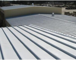 Roofing System Coating on Commercial Metal Roof by Affordable Roofing
