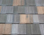 Boulder Blend w/Blk Antique Entegra Plantation Flat Tile Boulder Blend with Black Antique by Affordable Roofing
