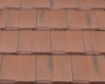 Canyon Clay w/Blk Antique Entegra Plantation Flat Tile Canyon Clay with Black Antique by Affordable Roofing