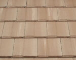 Coconut Entegra Plantation Flat Tile Coconut with White Antique by Affordable Roofing