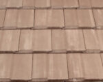 Light Brown Entegra Plantation Flat Tile Light Brown with White Antique by Affordable Roofing