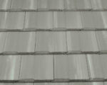 Natural Gray w/Black Entegra Plantation Flat Tile Natural Gray with White Antique by Affordable Roofing