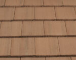 Tan/Light & Medium Brown Entegra Plantation Flat Tile Tan with Light and Medium Brown by Affordable Roofing