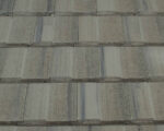 Taupe Entegra Plantation Flat Tile Taupe with Black Antique by Affordable Roofing