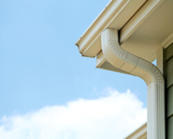 Protect your roof with gutter down spouts
