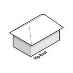 Affordable Roofing installs or repairs Hip Roofs